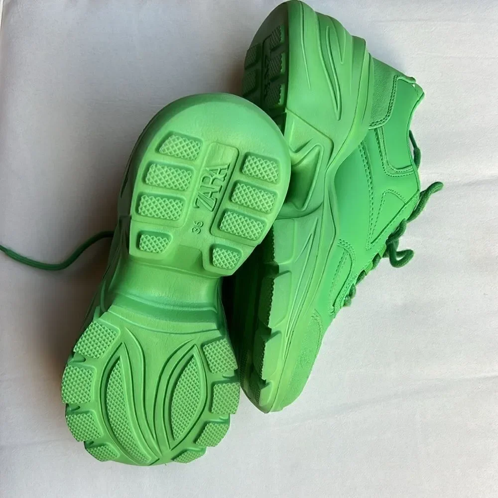 Zara Solid Color Sneakers Size 6 - Picture 13 of 15